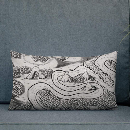 Magical Arch Pillow by Deven Rue on a couch.