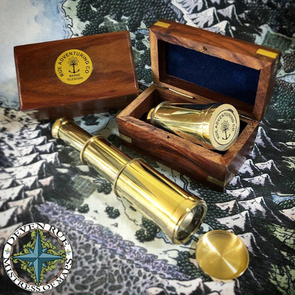 Mini 6" Spyglass with Box Navigational Tools Deven Rue