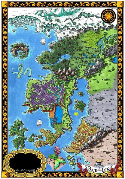 Starfall Printed Map Prop Maps 36x25 Color without text Deven Rue