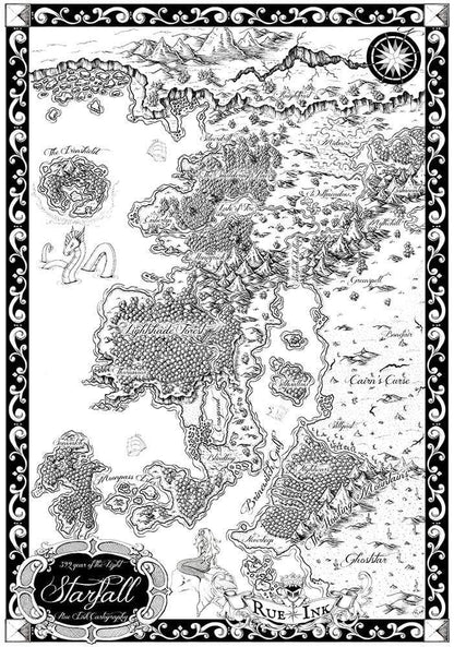 Starfall Printed Map Prop Maps With text Deven Rue