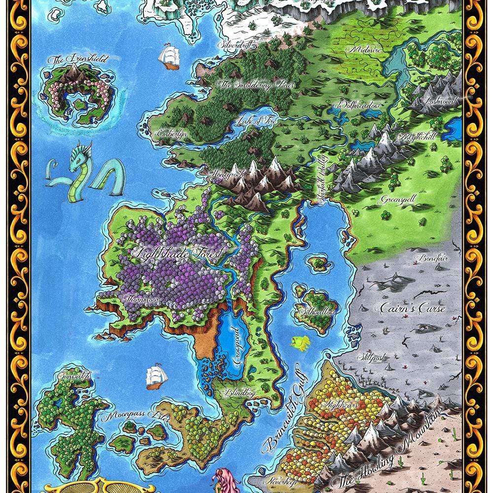 Starfall full color Map by Deven Rue.