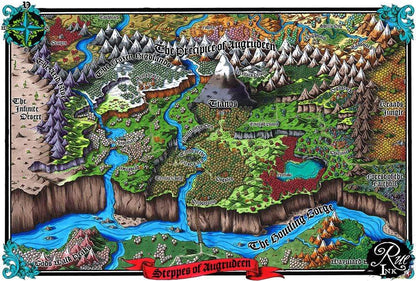 Steppes of Augrudeen Map by Deven Rue