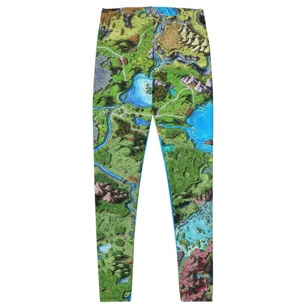 The Taur'Syldor map leggings by Deven Rue sit flat.