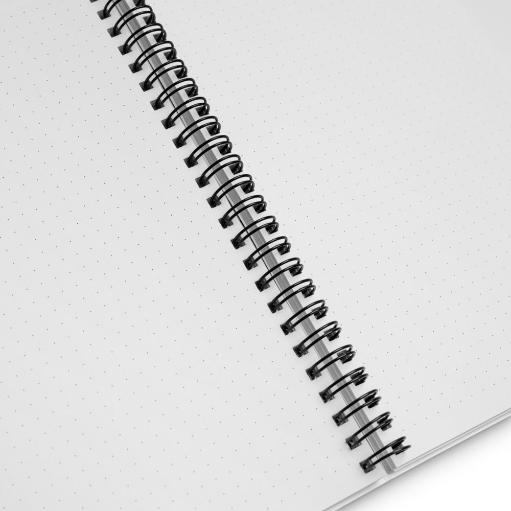 The inside of the notebook to show a dot grid.