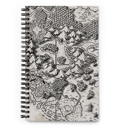 The "Unexpected" regional map is on the cover of this spiral notebook.